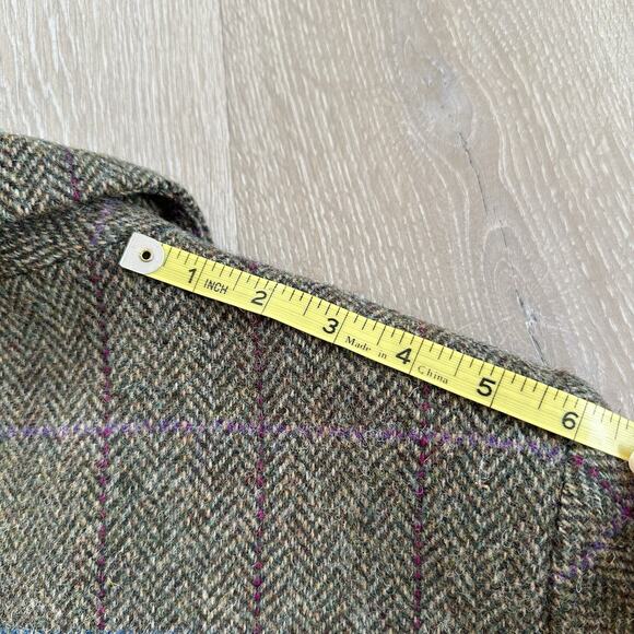 HARRIS TWEED Women Blazer Hand Woven Pure Wool Quite Luxury Preppy Academia - Picture 15 of 16
